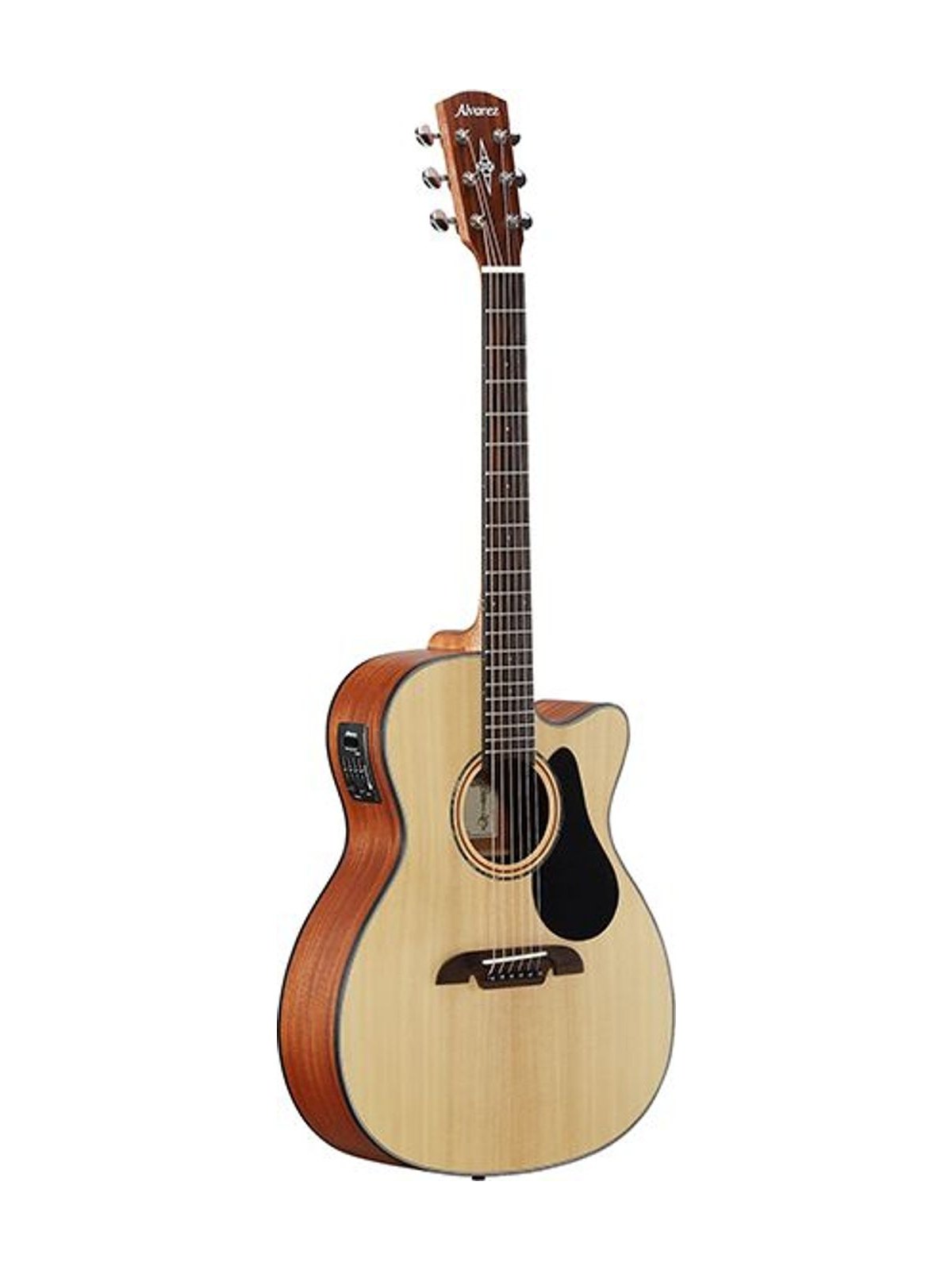 Alvarez Artist AF30CE OM cutaway acoustic-electric guitar with natural finish
